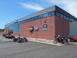 The Harley dealership in St. John. Our bikes stand out from the average bike at the shop!